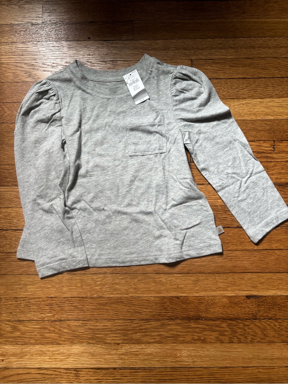 NWT 4T Baby Gap Long Sleeve Light Gray Girls Top
